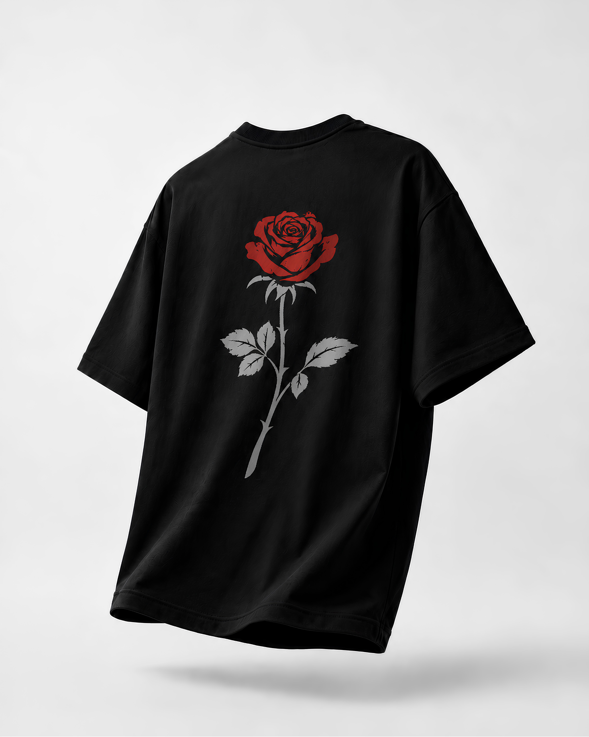 Grey Rose Tee